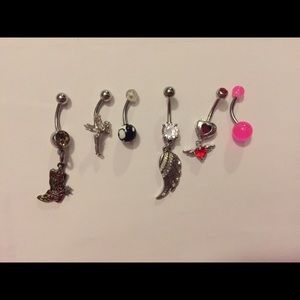 Lot of belly button rings